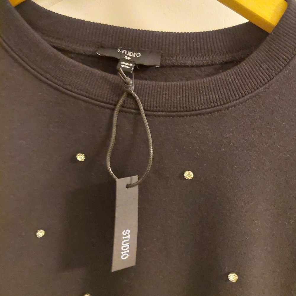 Studio Black Pearl-Embellished Sweater - Picture 2 of 6